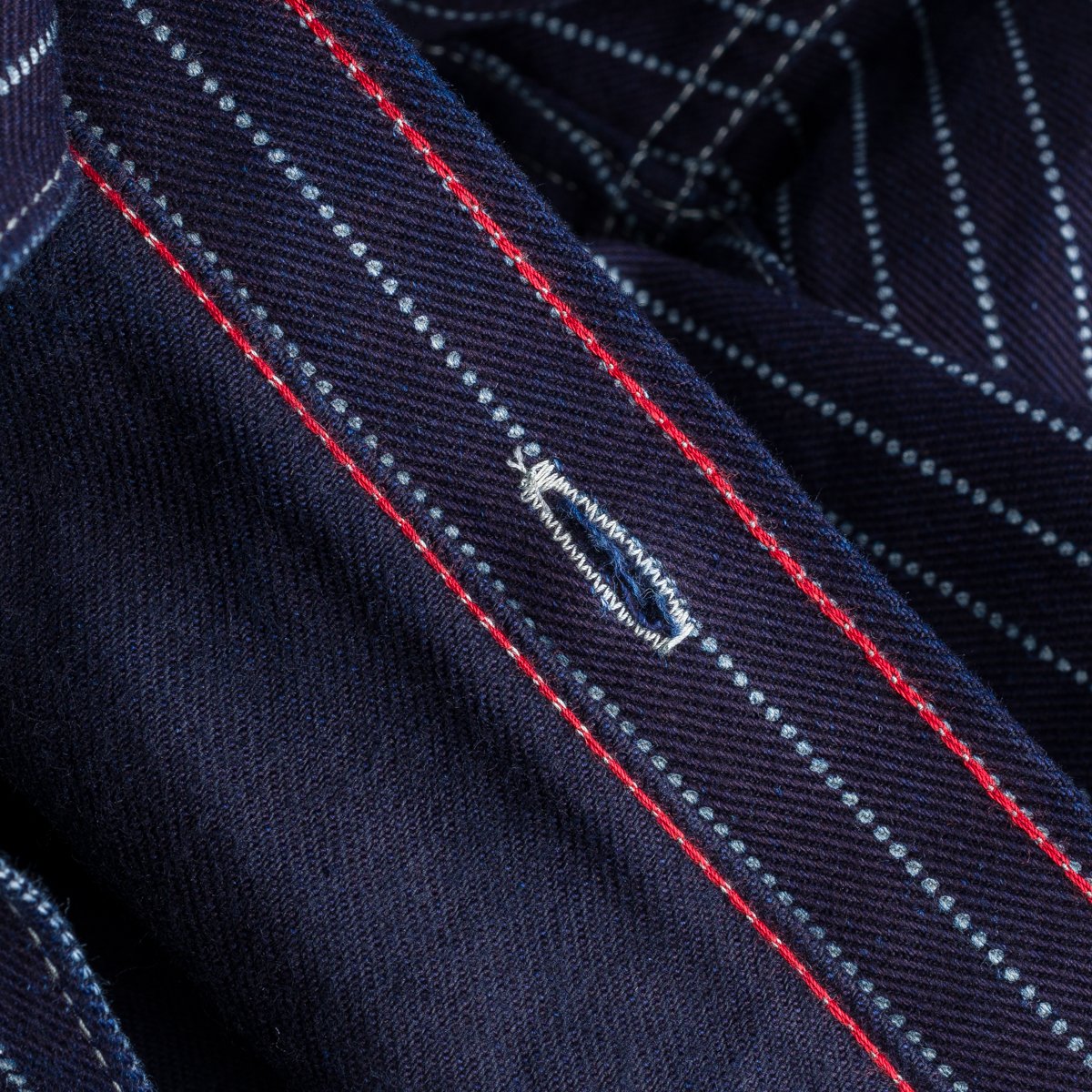 Iron Heart - IHSH-266-IND - 12oz Wabash Work Shirt - Indigo With Black Buttons