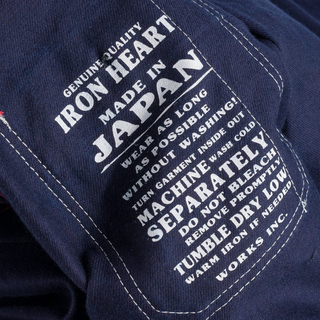 Iron Heart - IHSH-266-IND - 12oz Wabash Work Shirt - Indigo With Black Buttons