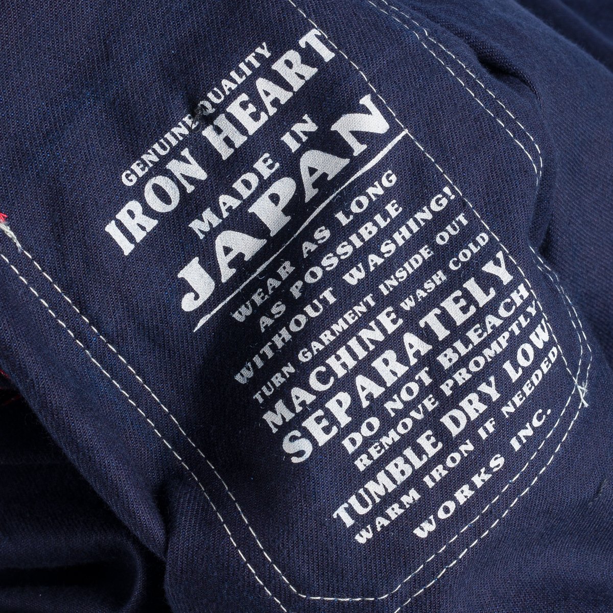 Iron Heart - IHSH-266-IND - 12oz Wabash Work Shirt - Indigo With Black Buttons
