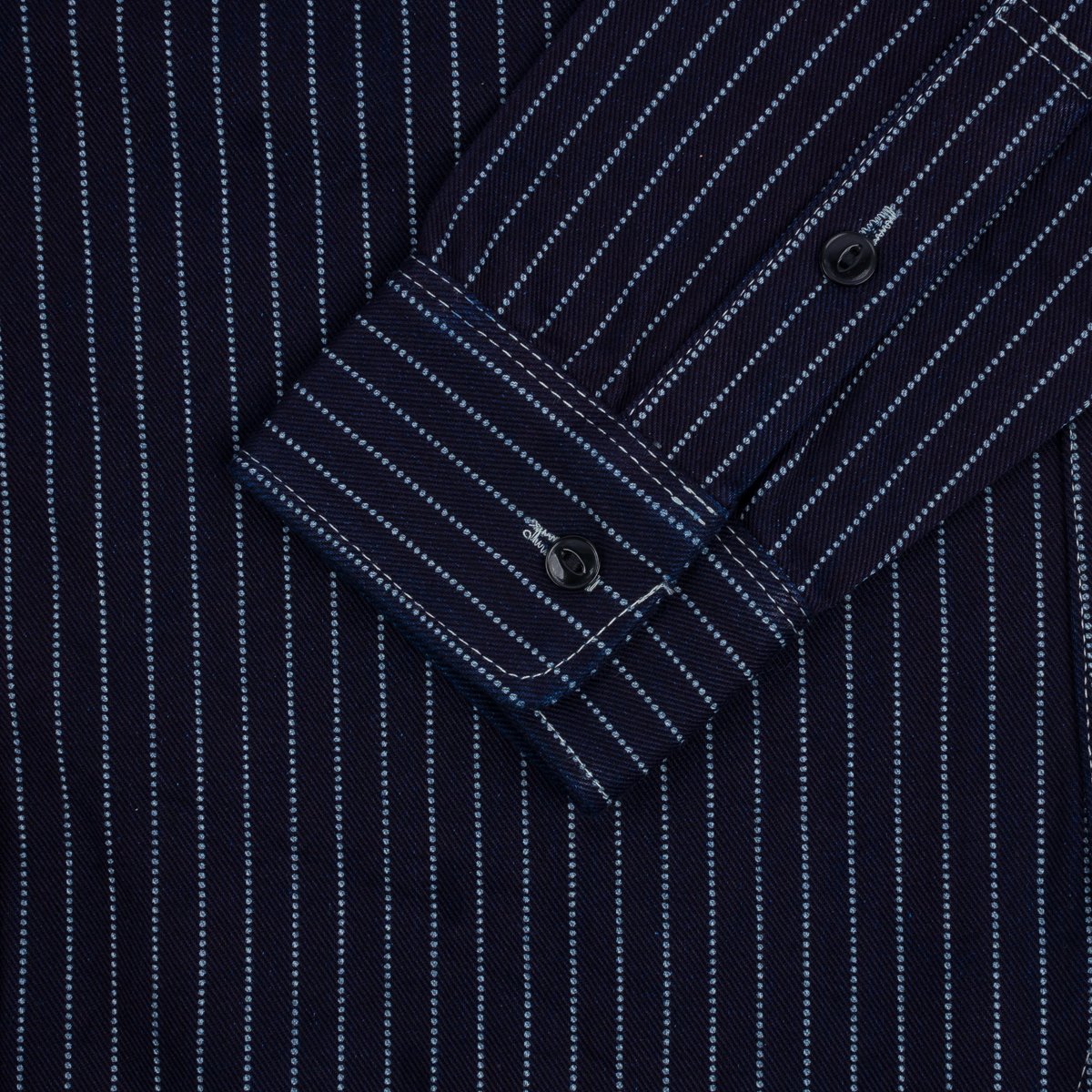 Iron Heart - IHSH-266-IND - 12oz Wabash Work Shirt - Indigo With Black Buttons