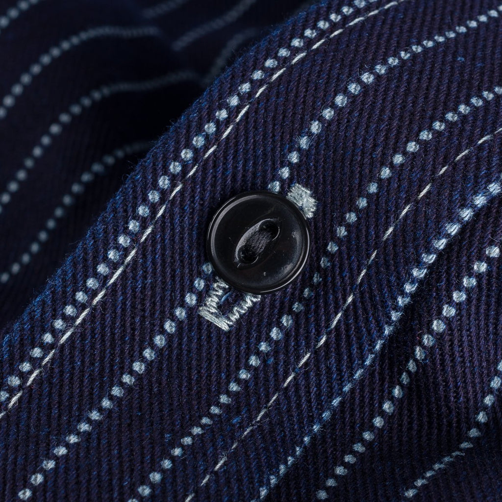 Iron Heart - IHSH-266-IND - 12oz Wabash Work Shirt - Indigo With Black Buttons