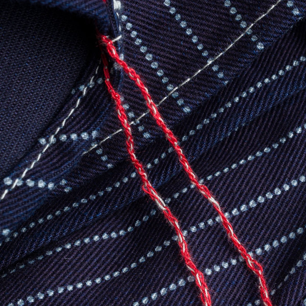 Iron Heart - IHSH-266-IND - 12oz Wabash Work Shirt - Indigo With Black Buttons