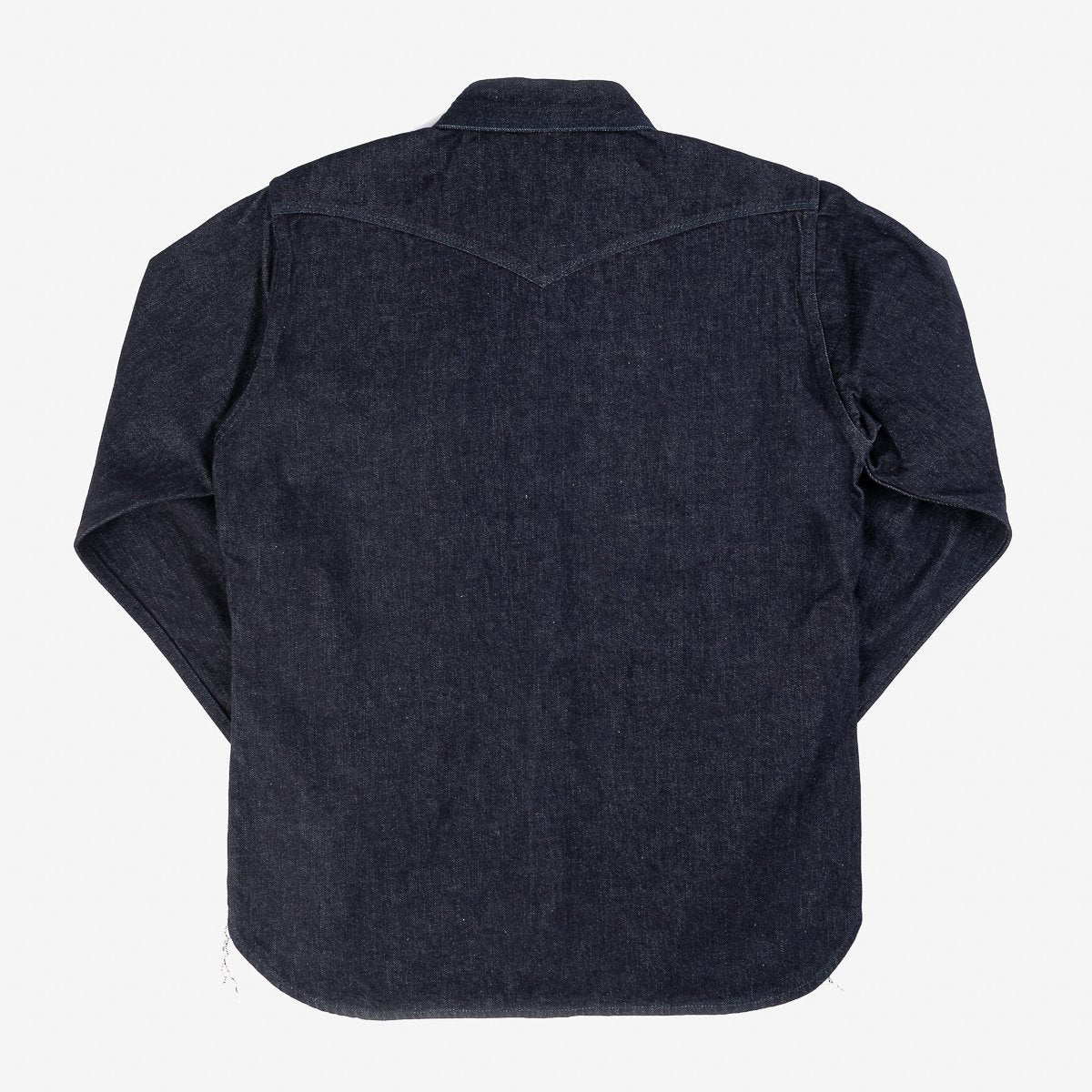 Iron Heart IHSH-33-T 12oz Selvedge Denim Western Shirt With Tonal Stitching - Indigo