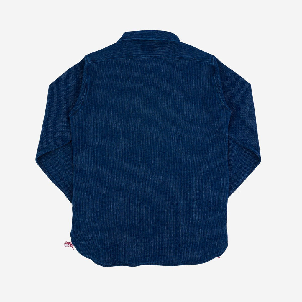 Iron Heart IHSH-96-IND Waffle Work Shirt - Indigo