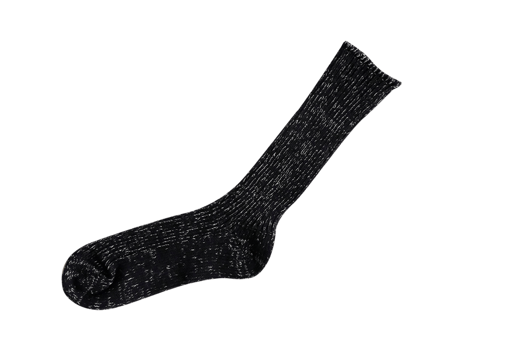 Nishiguchi Kutsushita Boston Hemp/Cotton Ribbed Socks Midnight