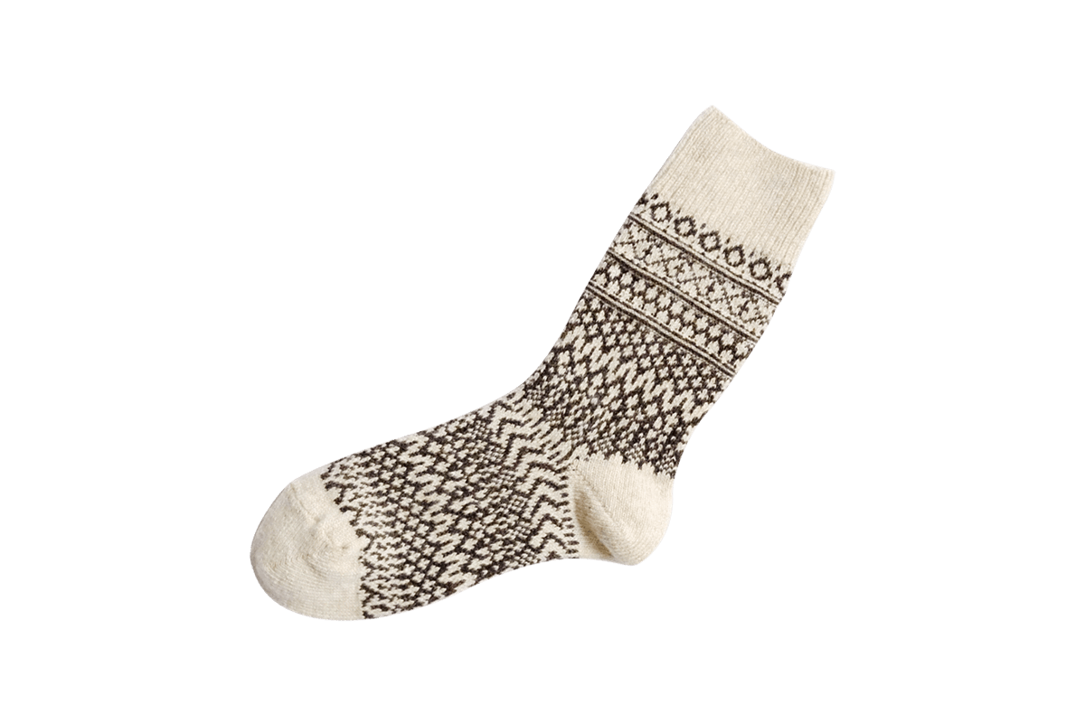 Nishiguchi Kutsushita Oslo Wool Socks Oatmeal