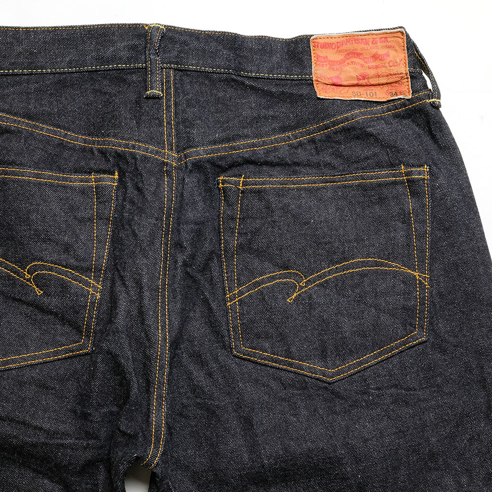 Studio D'Artisan SD101 Straight 15oz Indigo Denim Jeans (Rinsed)