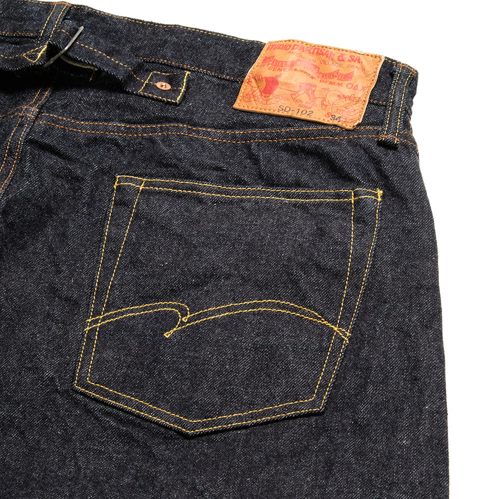 Studio D'Artisan SD102-CB 15oz Cinch-back jeans loose straight(Rinsed)