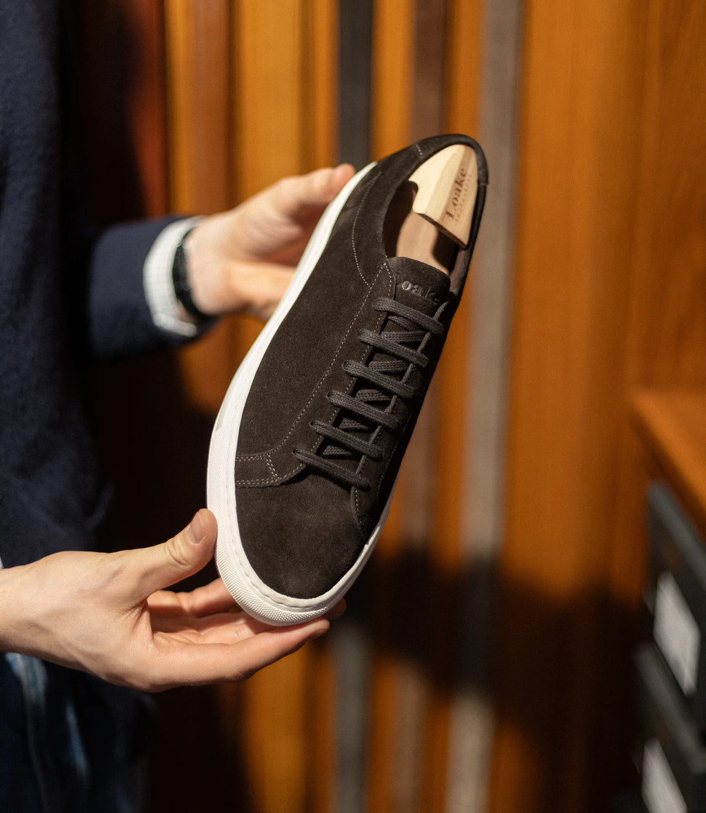 Loake Sprint Sneaker Dark Brown Suede