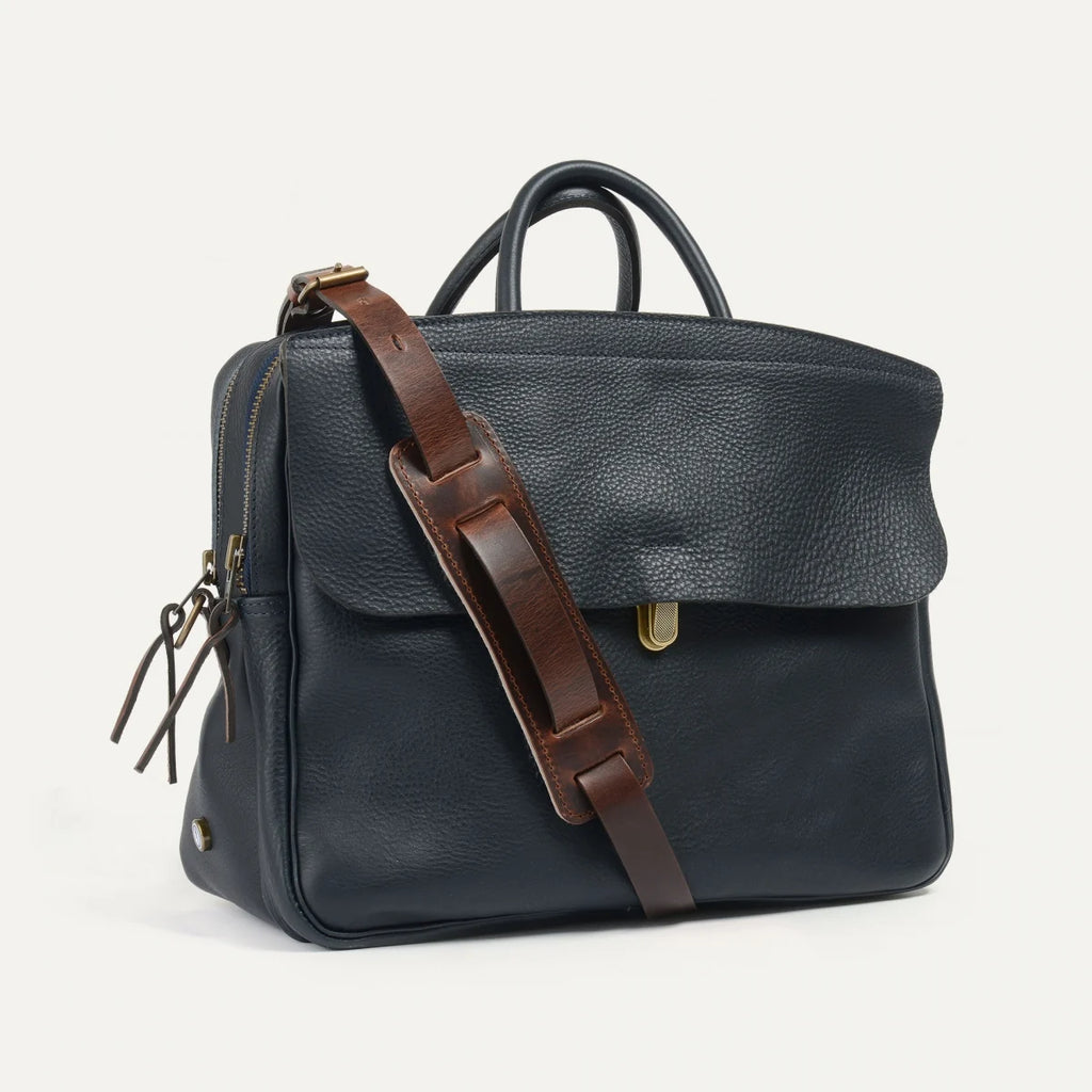 Bleu De Chauffe - Zeppo Solo Business bag Navy