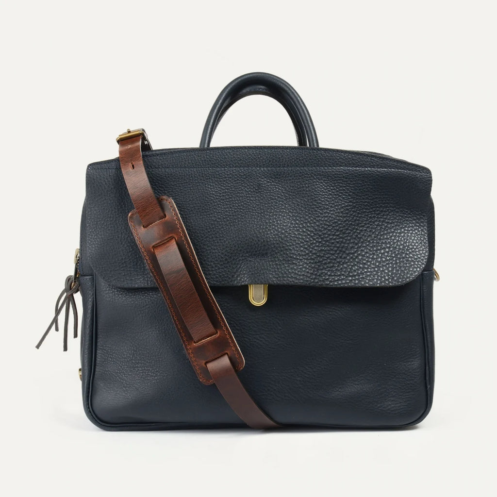 Bleu De Chauffe - Zeppo Solo Business bag Navy