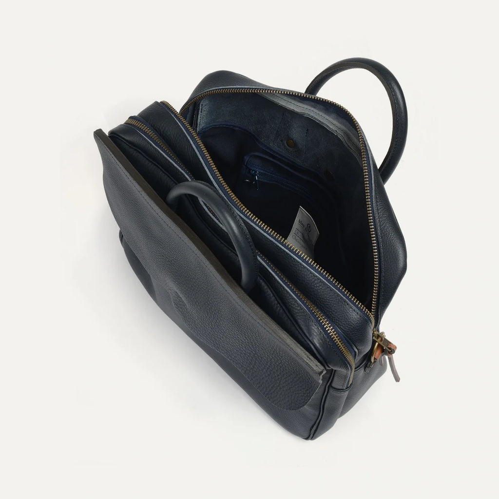 Bleu De Chauffe - Zeppo Solo Business bag Navy