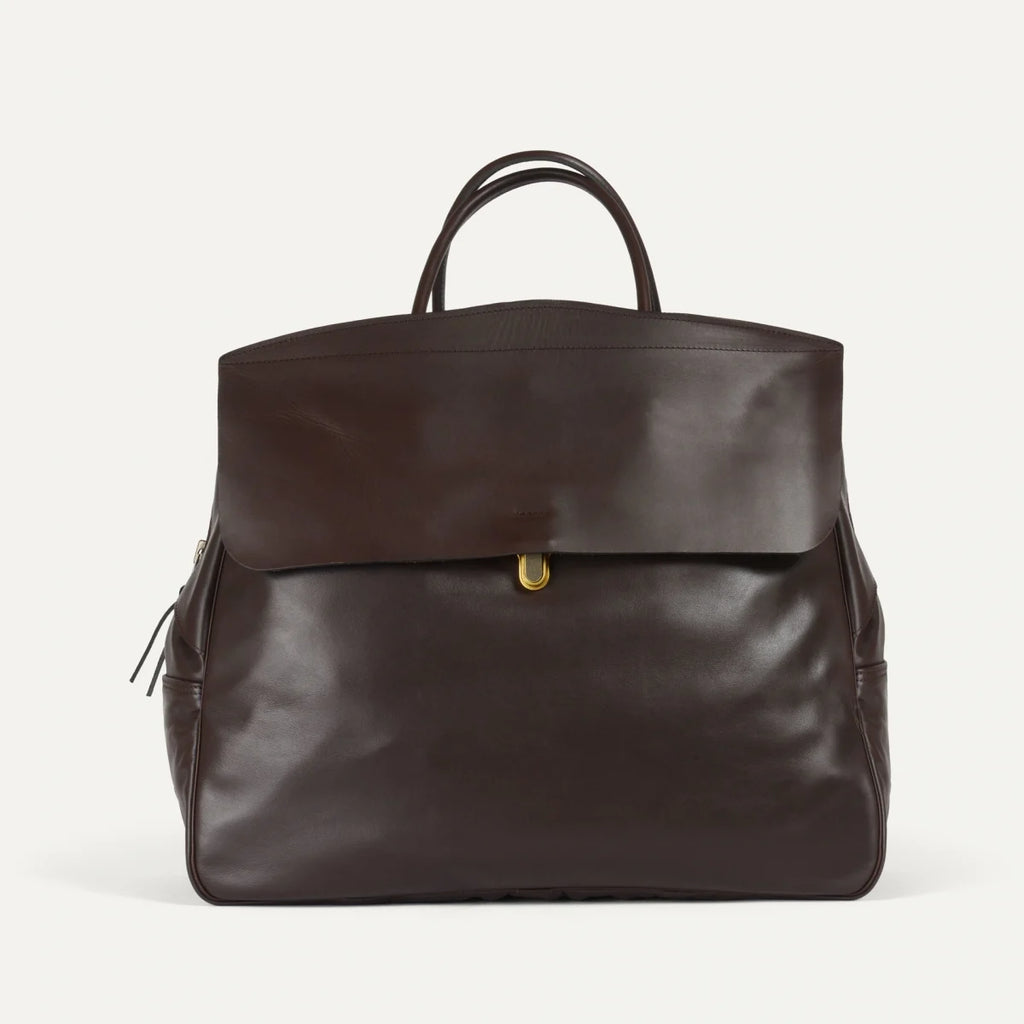 Bleu De Chauffe - Zoom Liscio Travel Bag Brown