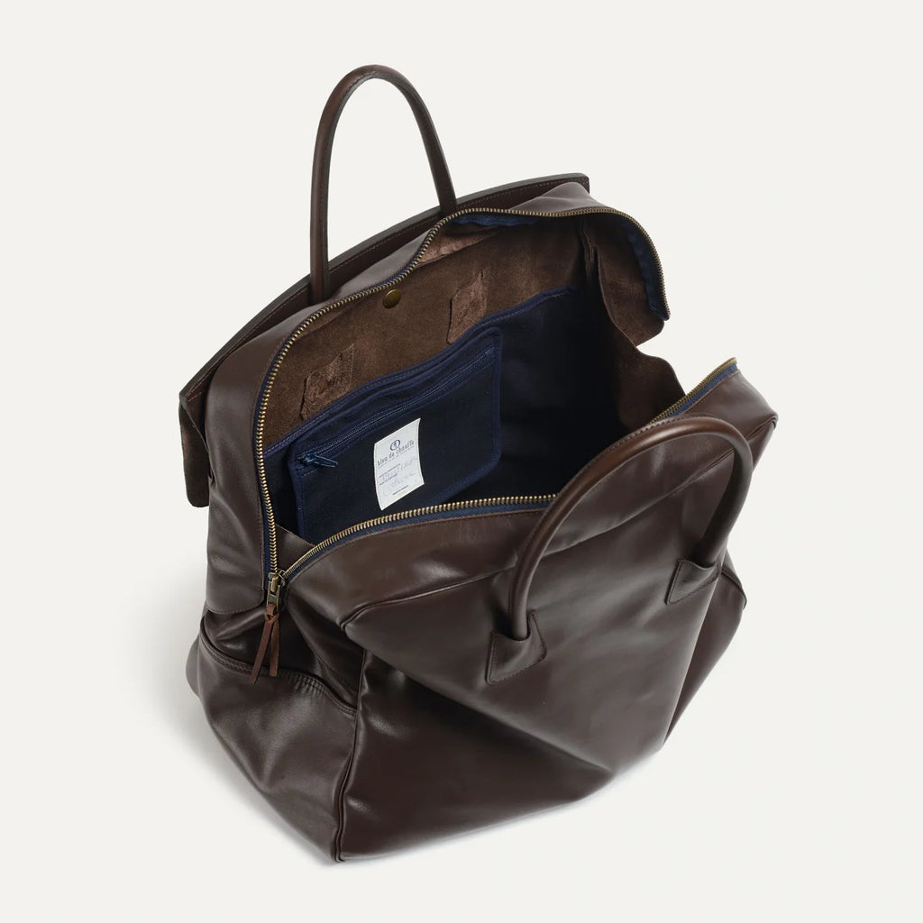 Bleu De Chauffe - Zoom Liscio Travel Bag Brown