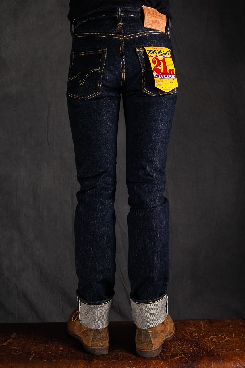 Iron Heart IH-666S-21 21Oz Selvedge Slim - Pinkomo