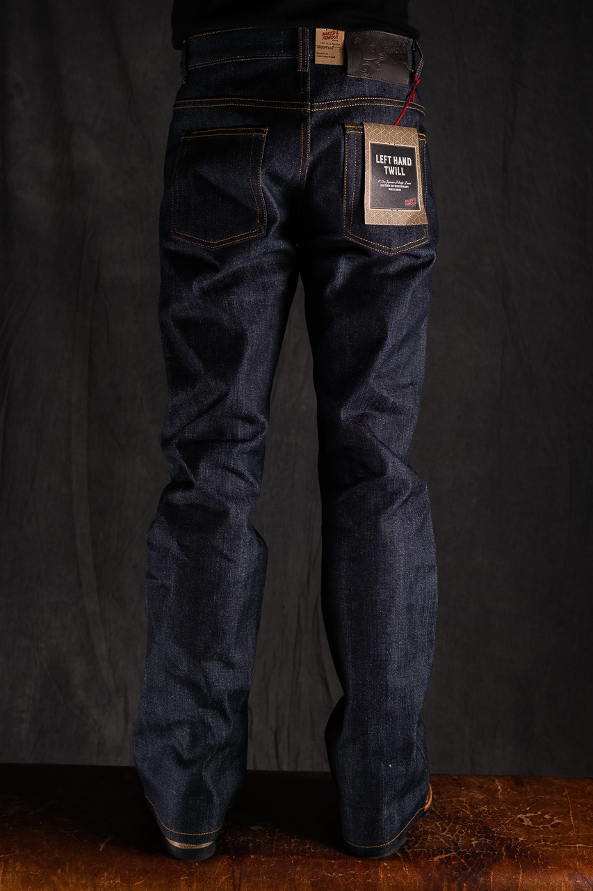 Naked and Famous 13.75oz Groovy Guy Left Hand Twill Selvedge - Pinkomo