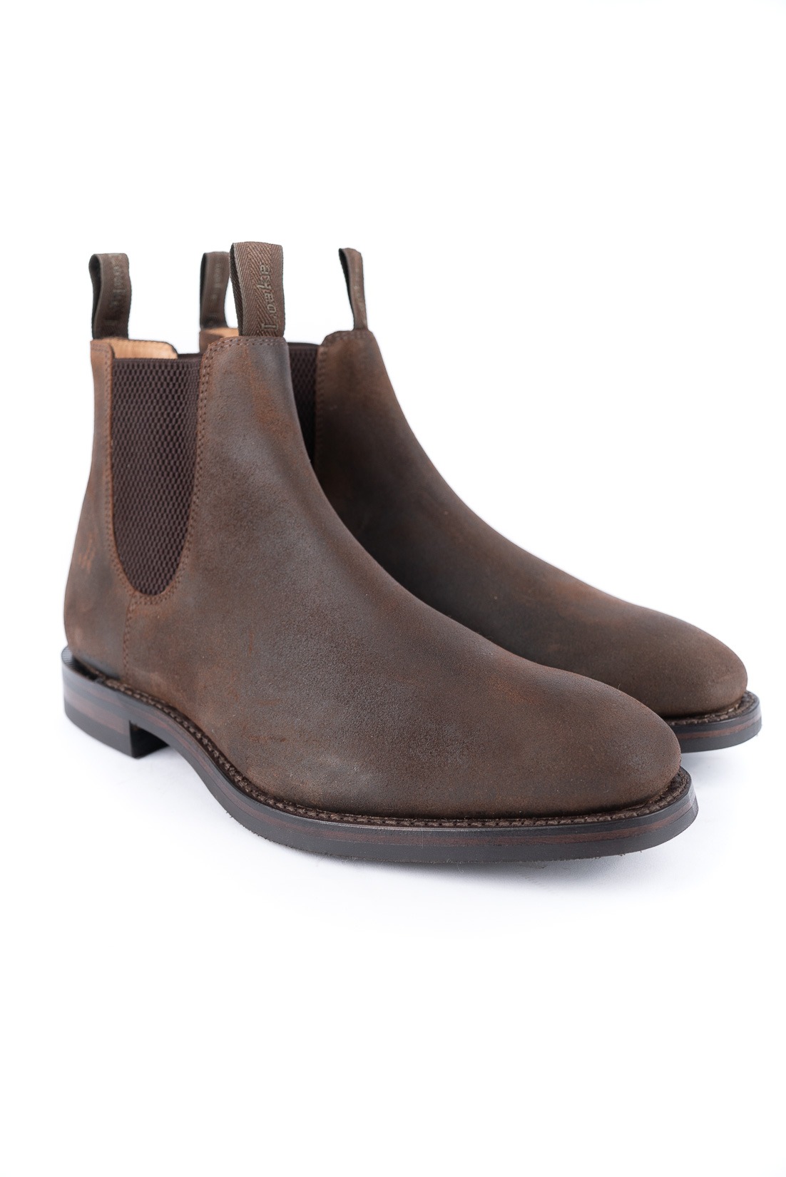 loake chatsworth brown suede