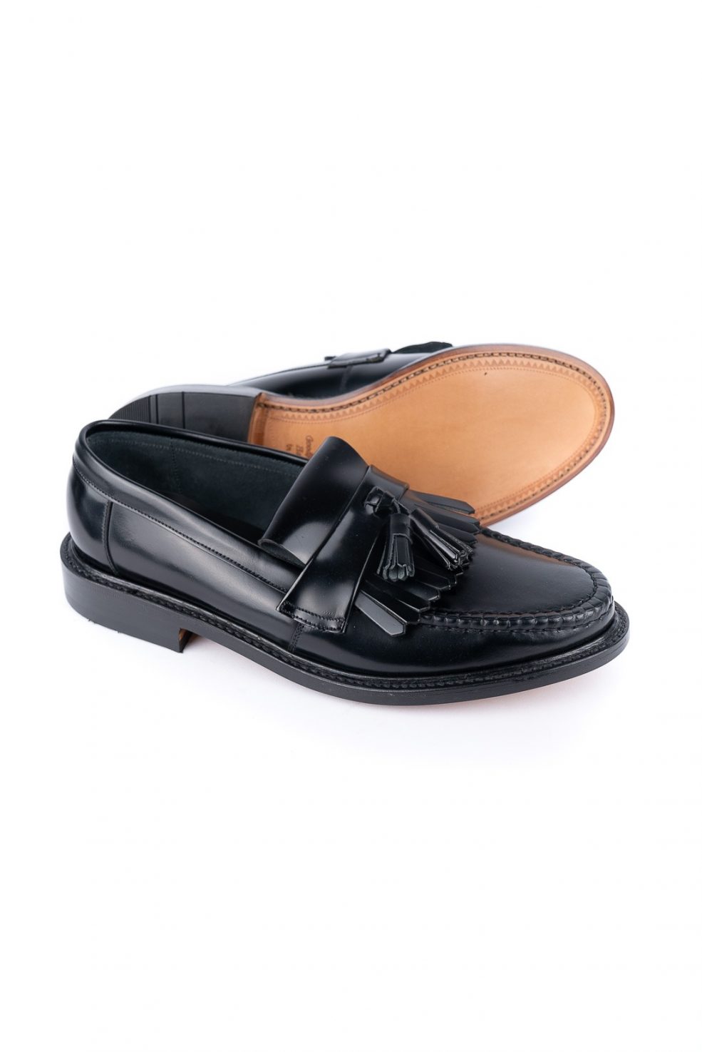 Loake Shoemakers Black Pinkomo