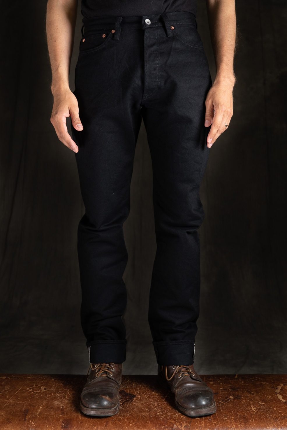 iron heart black denim