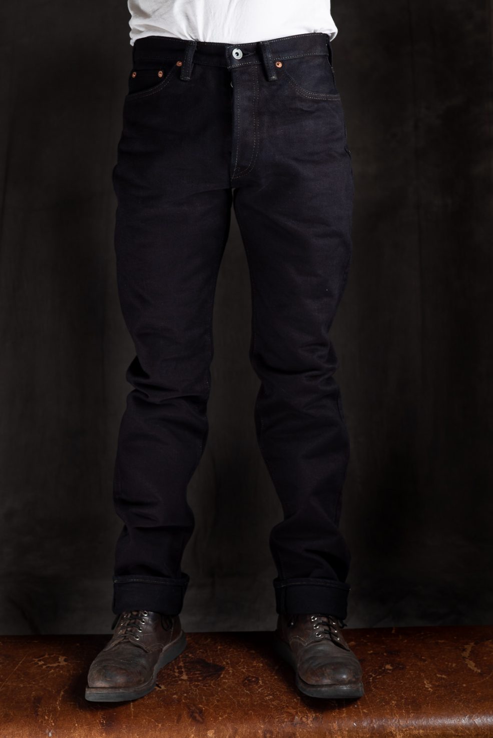 tapered selvedge denim