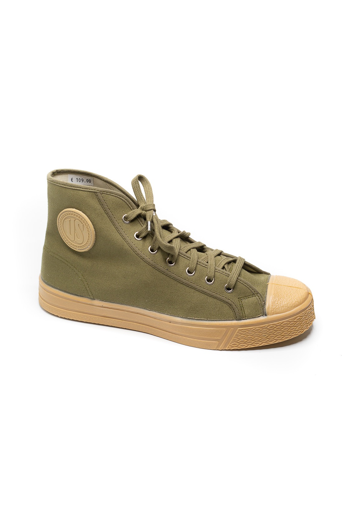 US Rubber Military High Top - Military Green - Pinkomo