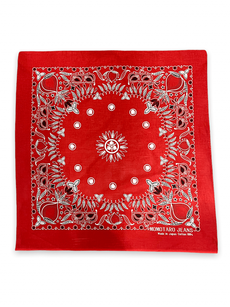 MOMOTARO - PAISLEY BANDANA - RED - Pinkomo