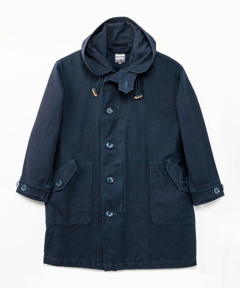 Momotaro - MJK1010M31 - DOBBY MODS COAT - INDIGO - Pinkomo