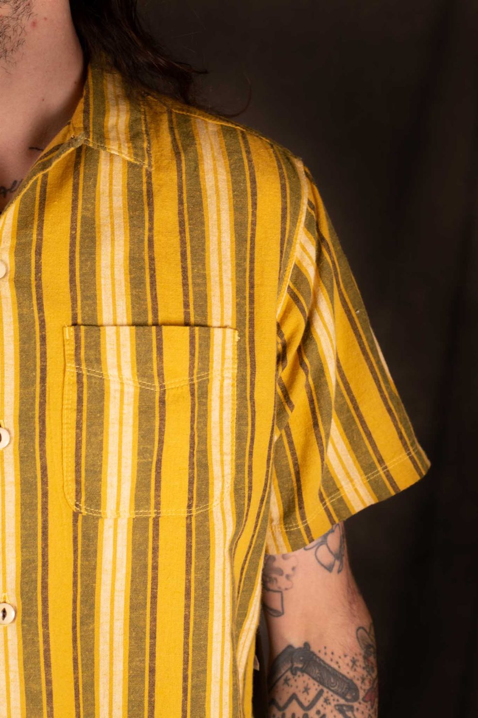 Freenote Hawaiian Shirt - Gold Stripe - Standard & Strange