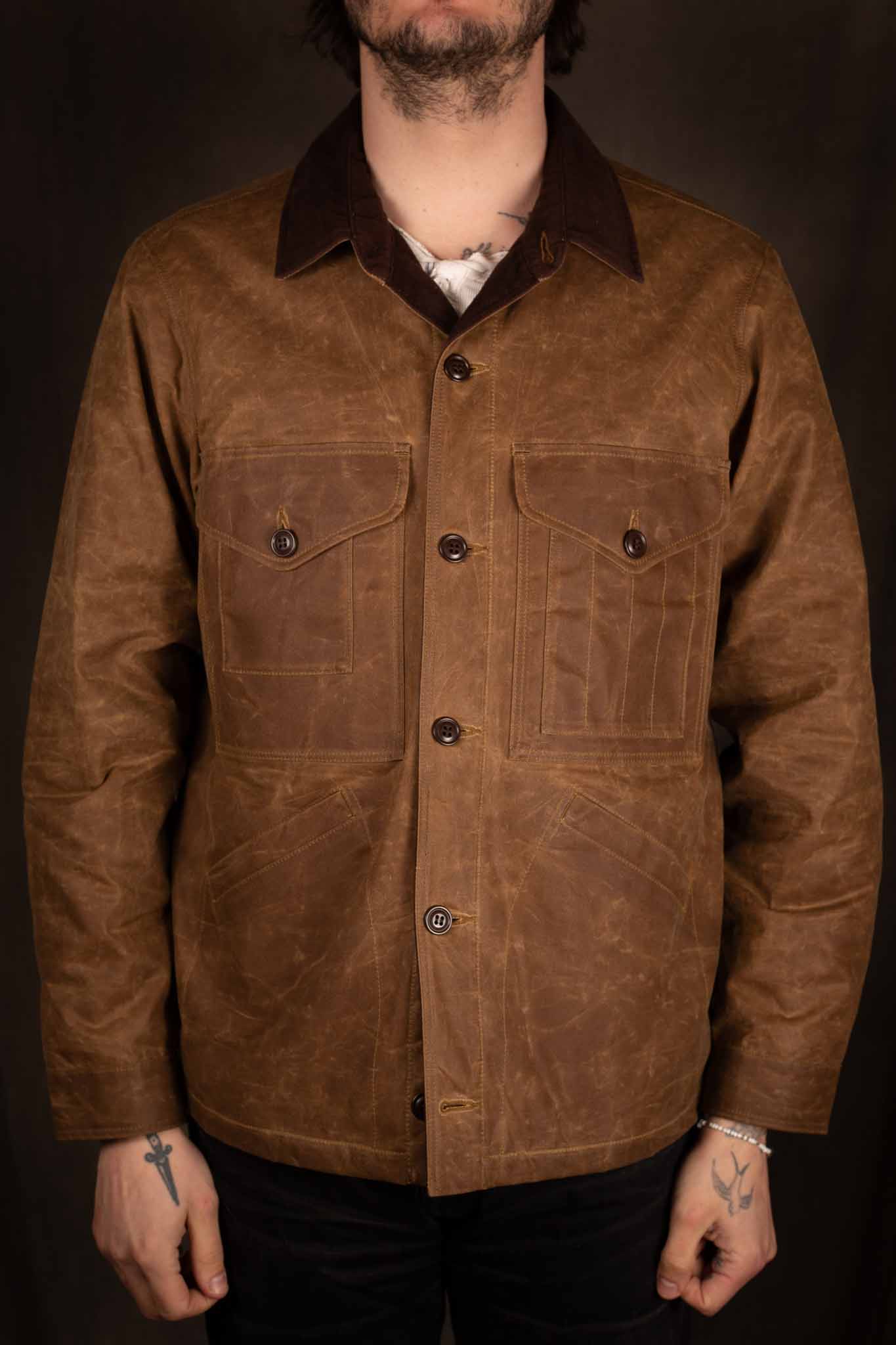 MANIFATTURA CECCARELLI - WORK JACKET - 7000-WX - DARK TAN - Pinkomo