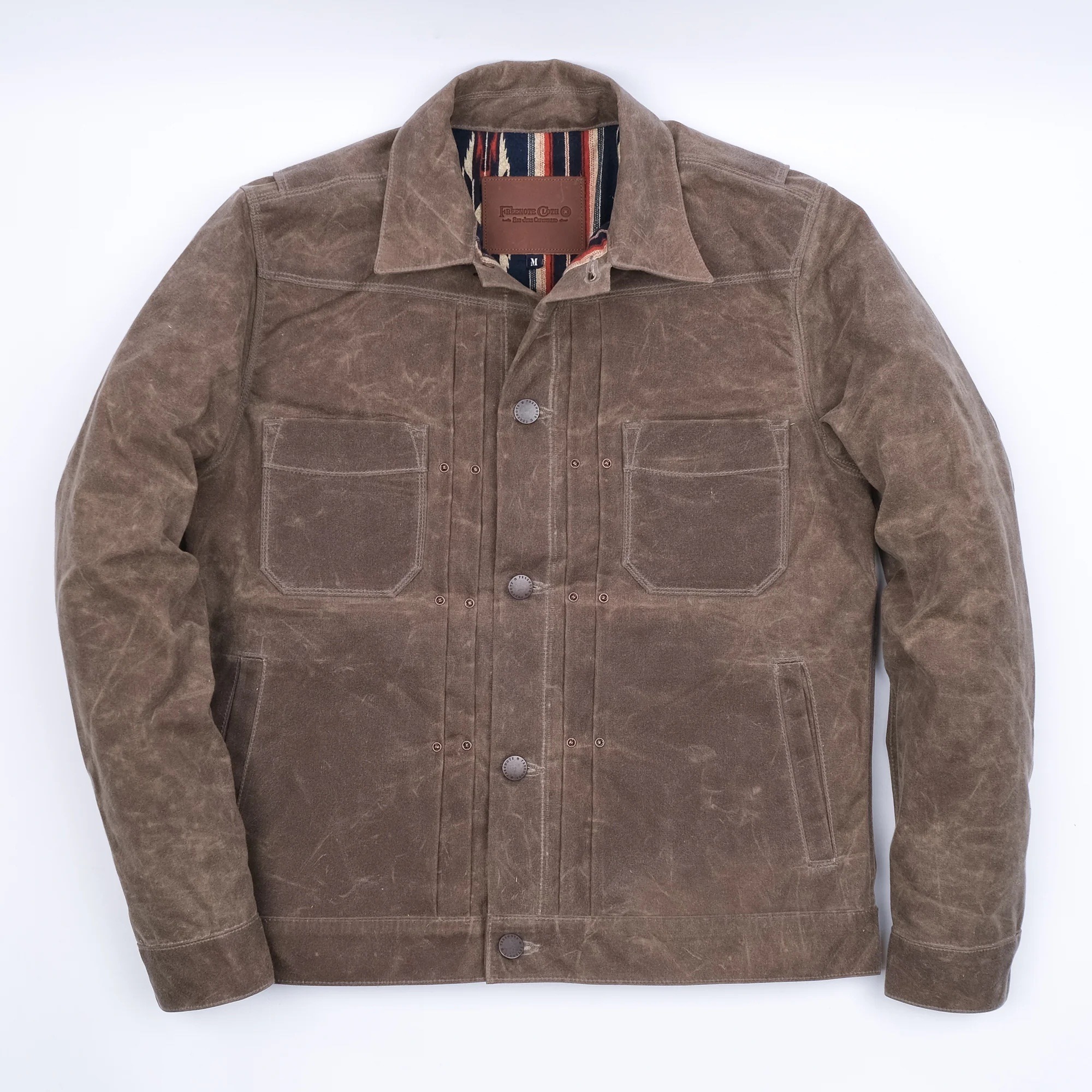 Freenote Cloth riders jacket waxed canvas oak Pinkomo